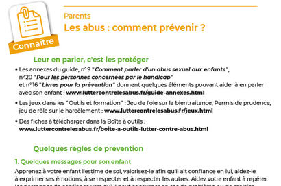 Parents : les abus, comment prévenir ?