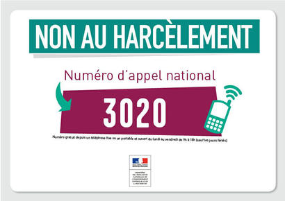 Non au harcèlement Non au harcèlement