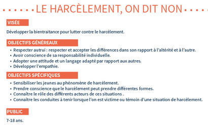 Le harcèlement on dit NON Le harcèlement on dit NON